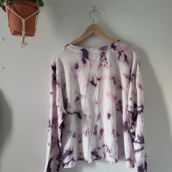 Splendid Tie Dye Brushed Jersey Pullover Top Light Sweater Colorful - Picture 6 of 9